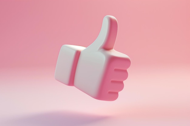 Cartoon 3d mano pulgar hacia arriba como símbolo Buen concepto de retroalimentación positividad Aprobación emoji para mensajes de redes sociales Diseño de estilo 3d excelente buena señal mano humana mostrando dedos símbolo gesticulando