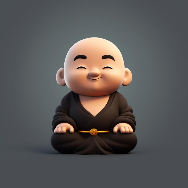 Foto cartoon-buddha 3d