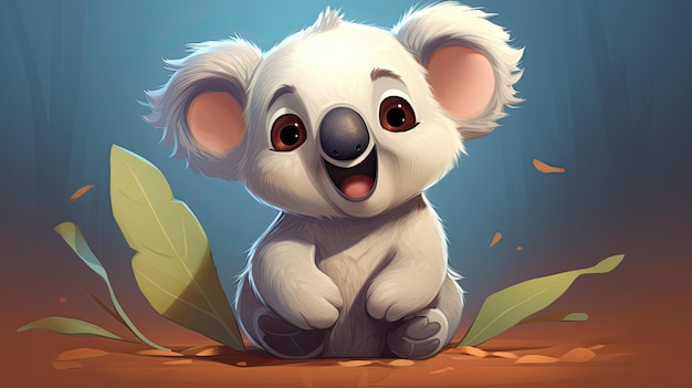 Cartoon de Koala antropomórfico