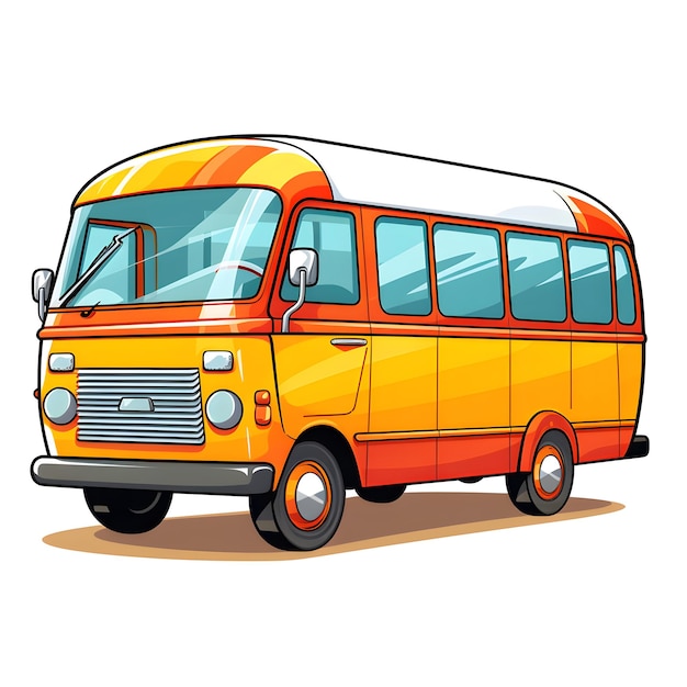 Cartoon-Design eines Schulbusses