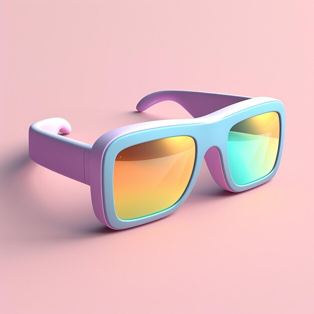 Foto cartoon-designer-sonnenbrille 3d