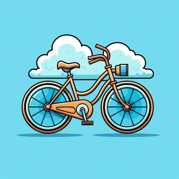 Cartoon-Logo-Fahrrad