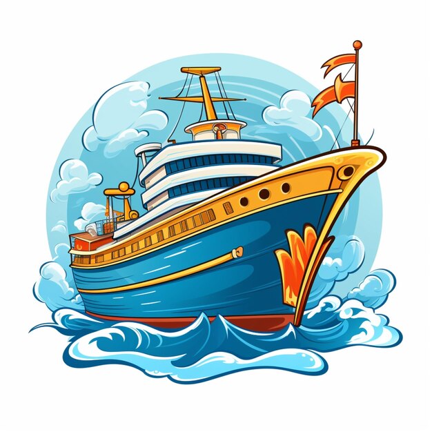 Cartoon-Logo-Seeschiff