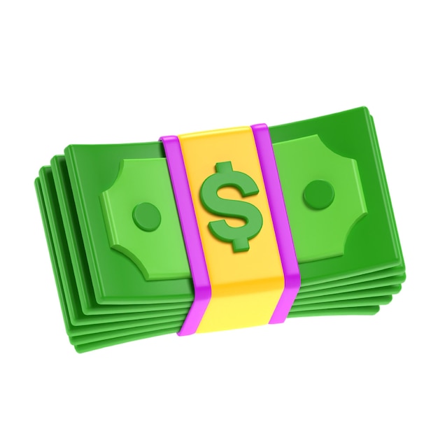 Cartoon Money Stack (pilha de dinheiro de desenho animado)