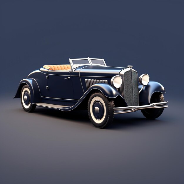 Cartoon-Oldtimer 3D