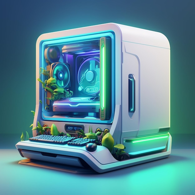 Cartoon-PC-Computer 3d