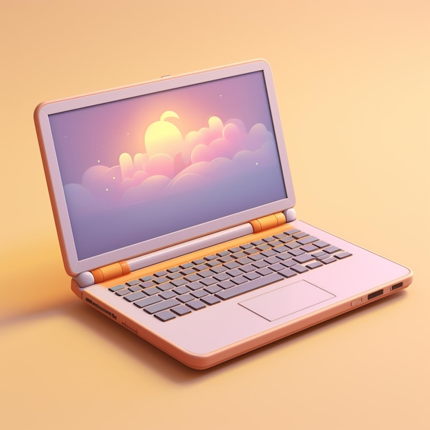 Cartoon-PC-Computer 3d