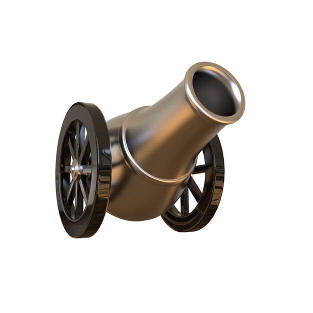 Cartoon Ramadan Cannon 3D Rendering (Rendering en 3D de las caricaturas de Ramadán)