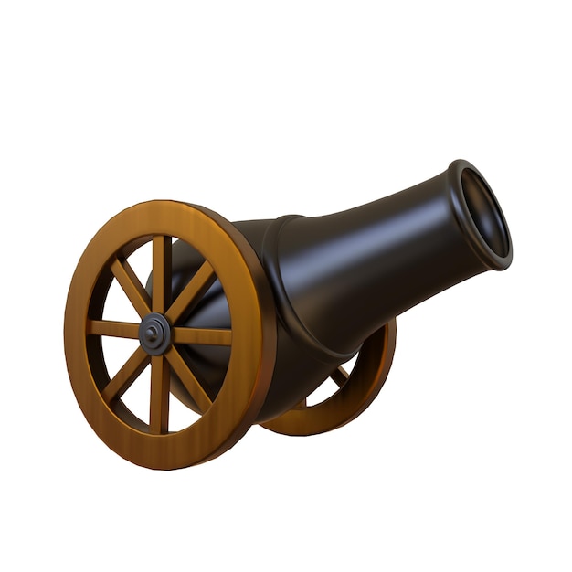 Cartoon Ramadan Cannon 3D Rendering (Rendering en 3D de las caricaturas de Ramadán)