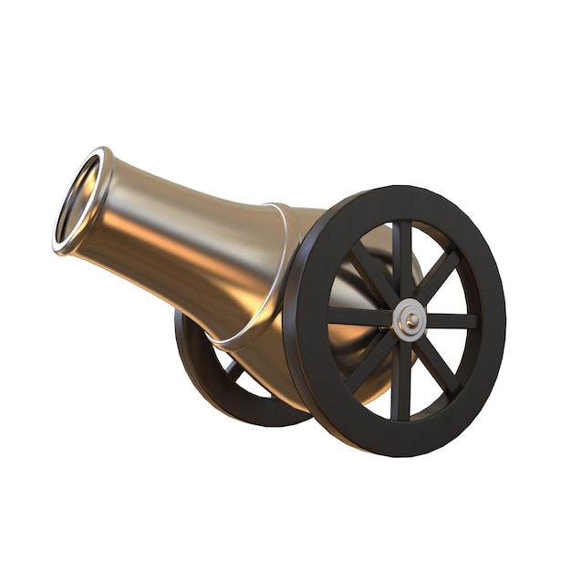 Cartoon Ramadan Cannon 3D Rendering (Rendering en 3D de las caricaturas de Ramadán)