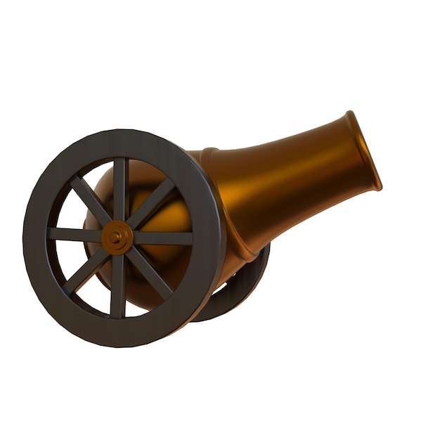 Cartoon Ramadan Cannon 3D Rendering (Rendering en 3D de las caricaturas de Ramadán)