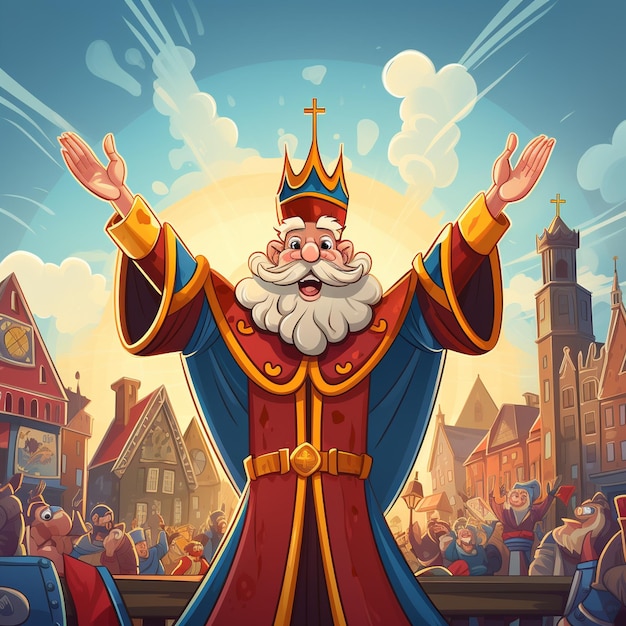 Cartoon-Sinterklaas