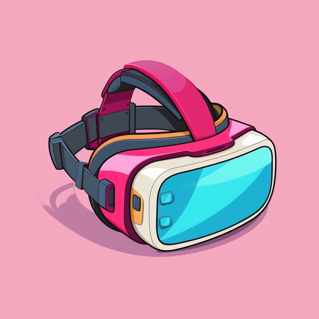 Cartoon-Virtual-Reality-Headset 3d