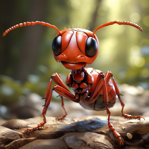 Cartucho de formiga vermelho