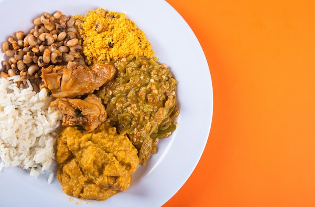 Foto caruru tradicional comida afro-brasileira típica da bahia