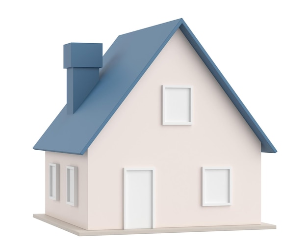 Casa en 3D Ilustración de la casa en 3D