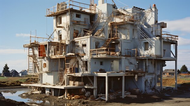 casa abandonada en las montañas