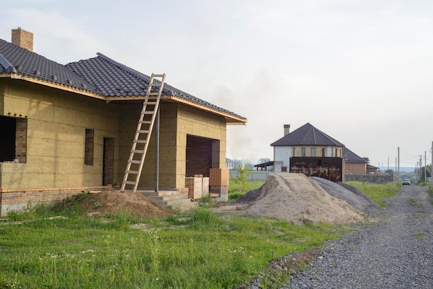 Casa aislada con lana mineral