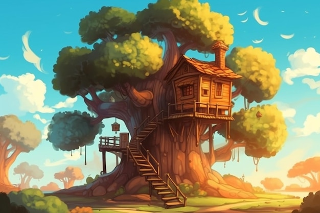 Una casa en el árbol