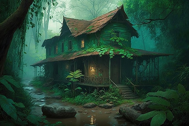 Casa en el bosque por persona