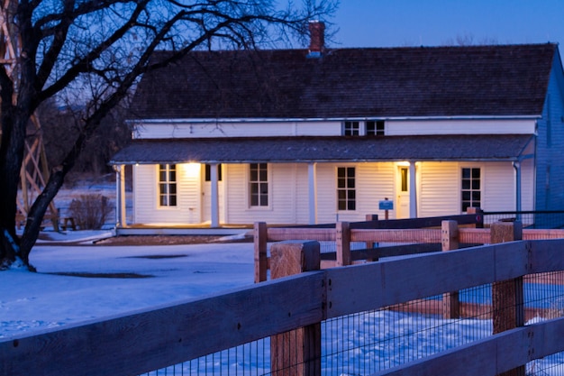 Casa de campo histórica en el 17mile House Farm Park, Colorado.