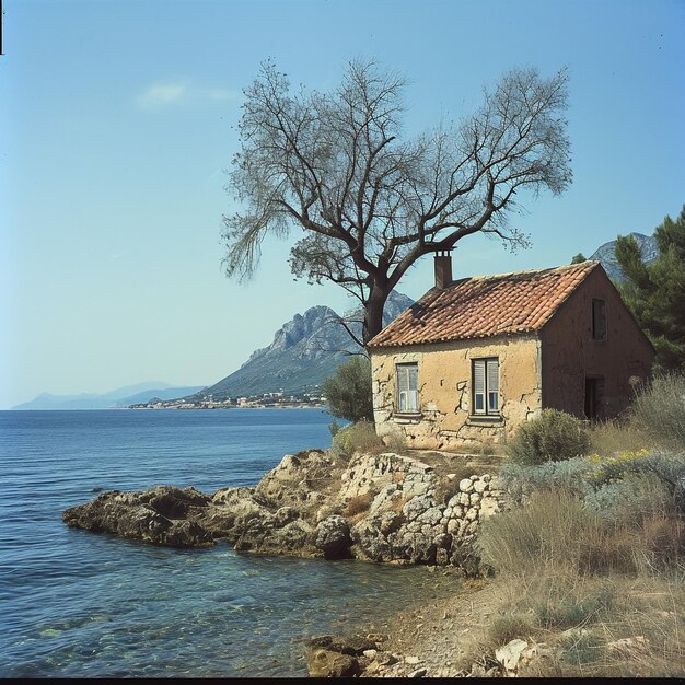 Casa costeira com vista para o mar na ilha de Zakynthos