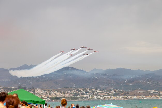 Casa de aeronaves do show de avião