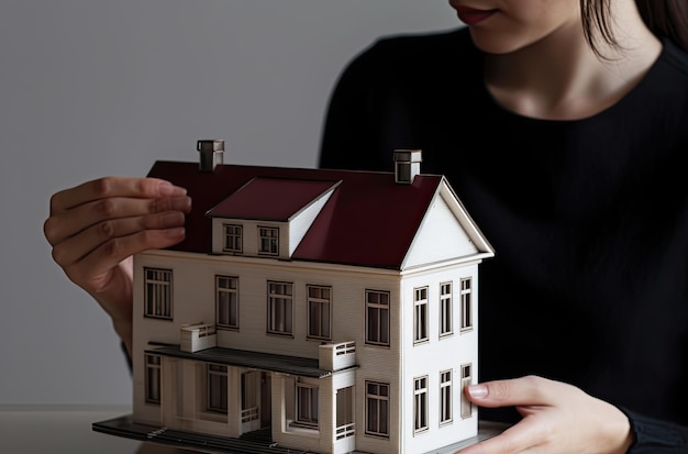 Casa de empréstimo hipotecário e contrato