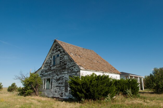 Casa de fazenda abandonada em Arriba, Colorado.