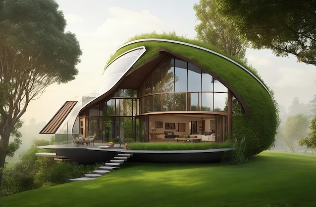 casa de sonho design sustentável sua bela ilustração no w