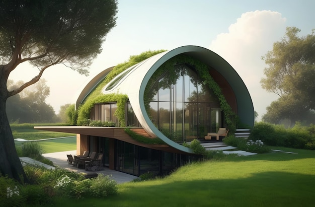 casa de sonho design sustentável sua bela ilustração no w