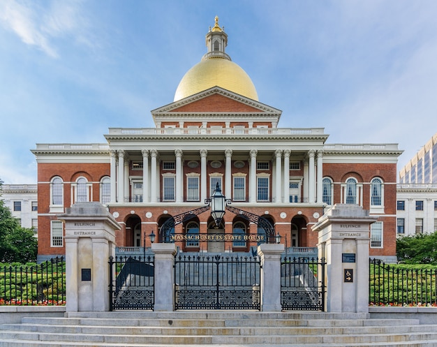 Foto casa do estado de massachusetts em boston