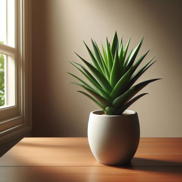 Foto casa de flores verdes planta de interior decorativa aislada sobre un fondo blanco generativo ai