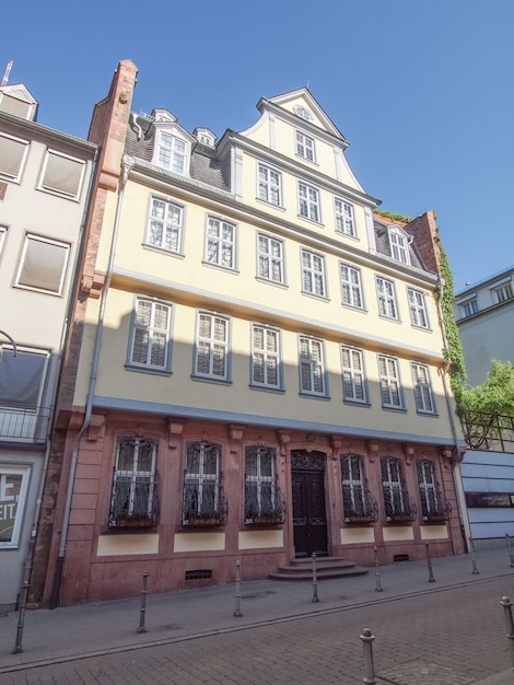 Foto casa de goethe en frankfurt am main, alemania