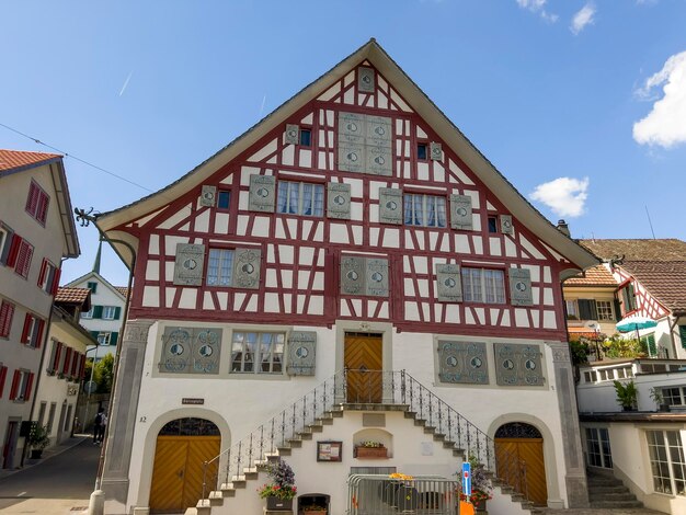 Casa histórica con entramado de madera de 300 años como museo de frutas en Richterswill