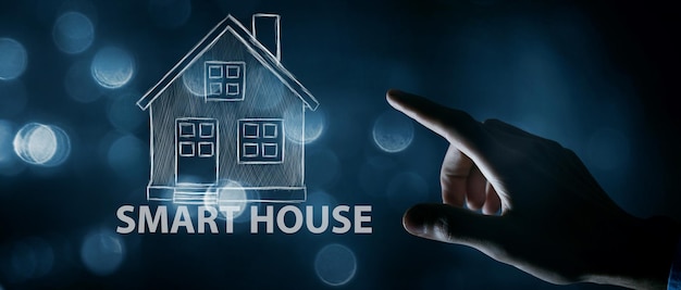 Casa inteligente futura casa confiável