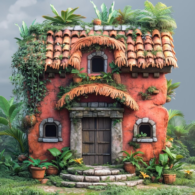 Foto casa maia estilizada