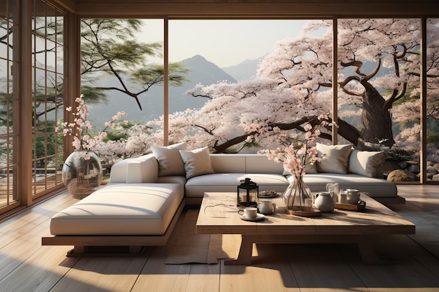 casa minimalista de inspiração japonesa com foco na simplicidade e elegância funcional Integrar