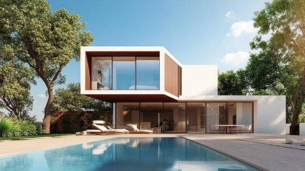 Casa moderna com piscina