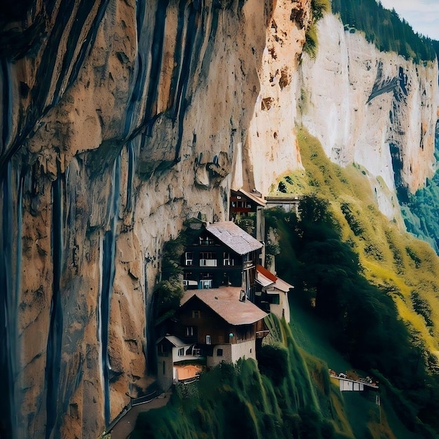 Casa na caverna por Ai