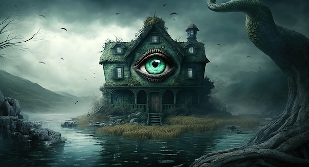 Una casa con un ojo puesto en ella