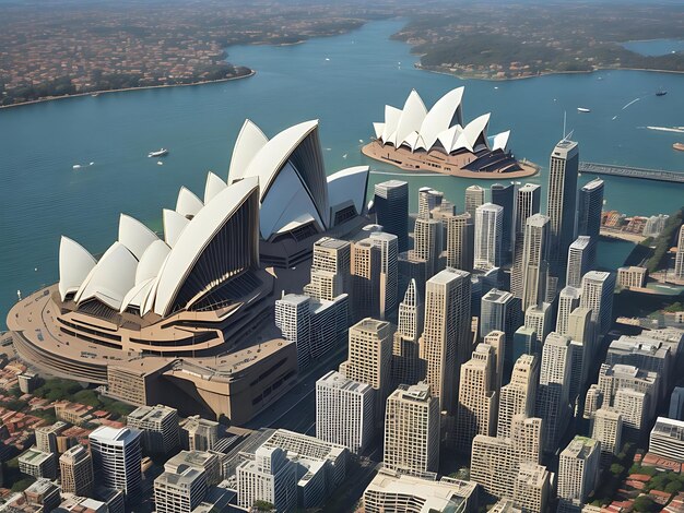 Foto la casa de la ópera está ubicada en sydney.