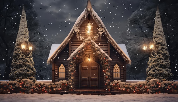 La casa de Papá Noel en Nochevieja