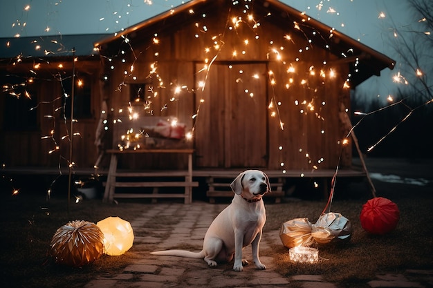 casa de perro en nochebuena