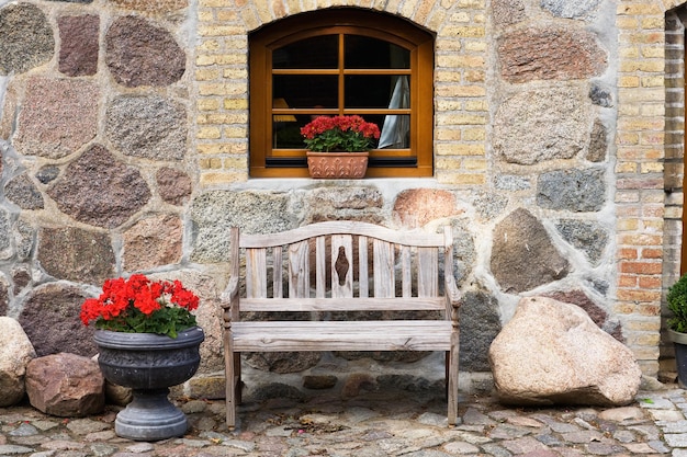 Casa de piedra tradicional, isla Ruegen, Alemania