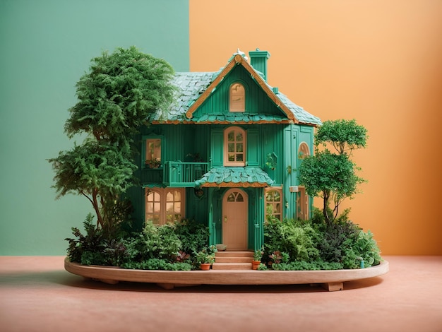 casa con plantas verdes