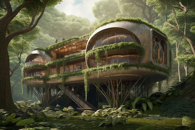 Una casa en la selva