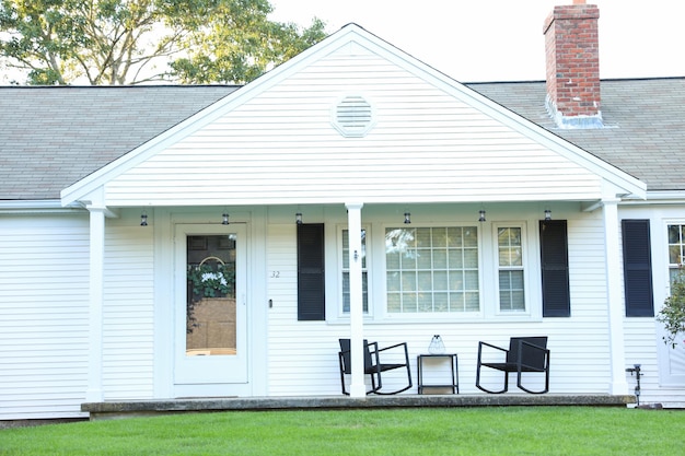 Foto la casa suburbana emblemática del sueño americano representa ahora la agitación de la mort inmobiliaria.