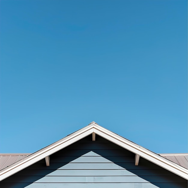 Foto una casa con un tejado que tiene un techo que dice bienvenido a la parte superior