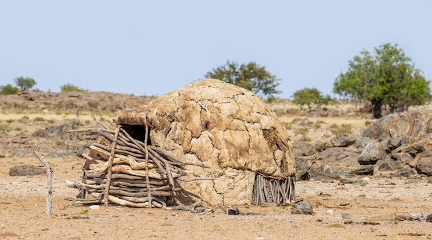 Casa tradicional de la tribu Himba.